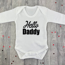 Load image into Gallery viewer, Hello Daddy Newborn Romper, Baby Announcement
