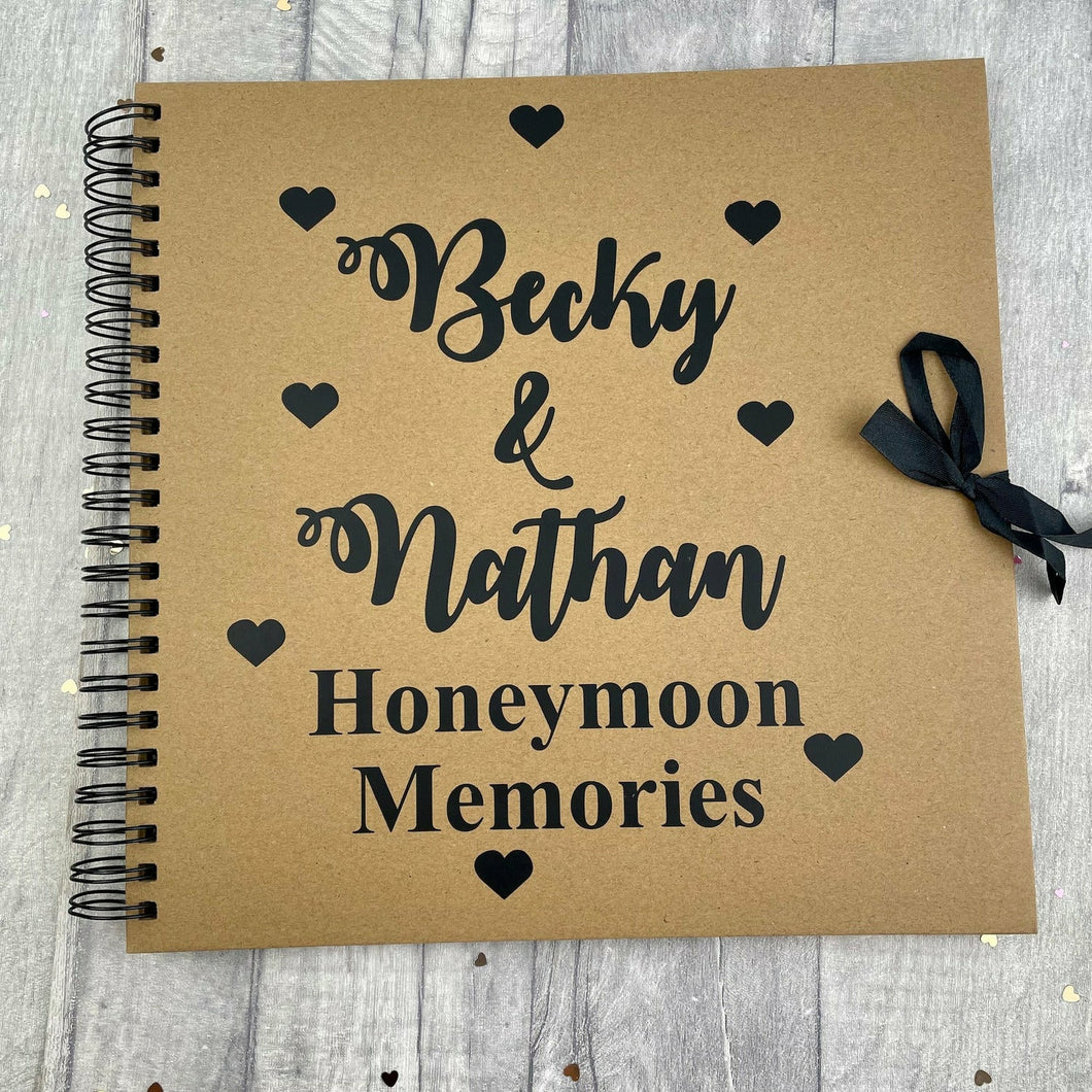Personalised Honeymoon Memories Scrapbook