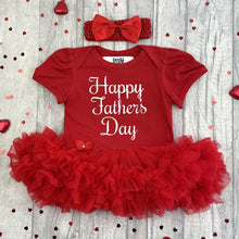 Load image into Gallery viewer, Baby Girl Father&#39;s Day Tutu Romper - Little Secrets Clothing
