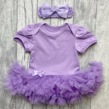 Load image into Gallery viewer, Custom Your Own Lilac Tutu Romper With Headband
