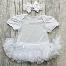 Load image into Gallery viewer, Custom Your Own White Tutu Romper With Headband
