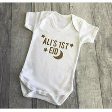 Load image into Gallery viewer, Personalised Baby Boy&#39;s 1st Eid Romper
