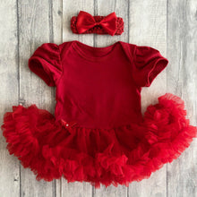 Load image into Gallery viewer, Custom Your Own Red Tutu Romper With Headband
