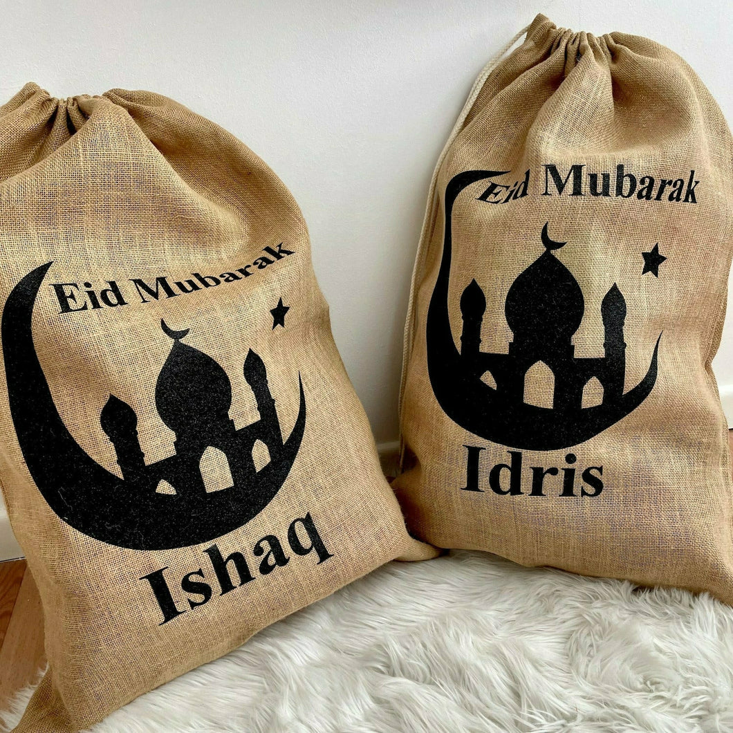 Personalised Eid Mubarak Celebration, Present/Gift Sack