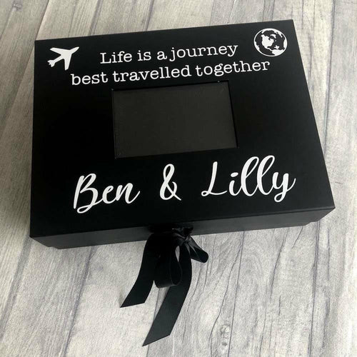Life is best travelled together personalised A4 Photo Box