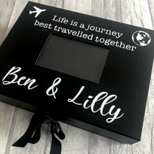 Load image into Gallery viewer, Life is best travelled together personalised A4 Photo Box
