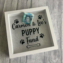 Load image into Gallery viewer, Personalised Family/Couple Puppy Saving Fund Money box
