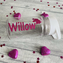 Load image into Gallery viewer, Small Personalised Unicorn Children&#39;s School Water Bottle
