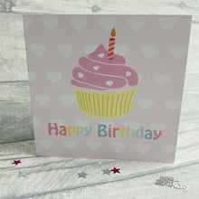 Load image into Gallery viewer, Little Secrets Happy Birthday Card with Cupcake Design, Birthday Girl
