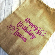 Load image into Gallery viewer, Personalised Birthday Confetti Gift Sack
