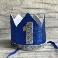 Blue Birthday Boy Crown
