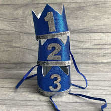 Load image into Gallery viewer, Blue Birthday Boy Crown
