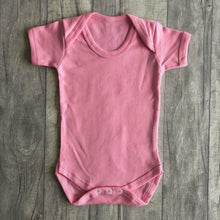 Load image into Gallery viewer, Short Sleeved Pink Baby Boy Girl Plain Romper Newborn - Little Secrets Clothing

