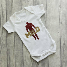 Load image into Gallery viewer, Personalised Iron Man Baby Boy Romper Marvel Superhero
