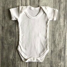 Load image into Gallery viewer, Short Sleeved White Baby Boy Girl Plain Romper Newborn
