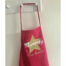 Load image into Gallery viewer, Personalised Mummy Star Baker Adult Baking Cooking Apron
