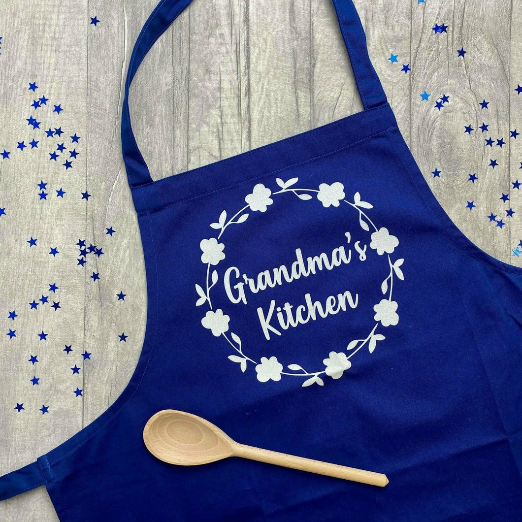 Personalised Grandma's Kitchen Adult Baking Cooking Apron, Nana