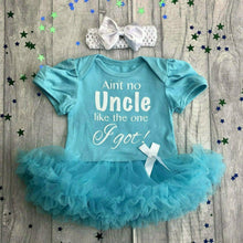 Load image into Gallery viewer, &#39;Ain&#39;t No Uncle Like The One I Got&#39; Baby Girl Tutu Romper With Matching Bow Headband
