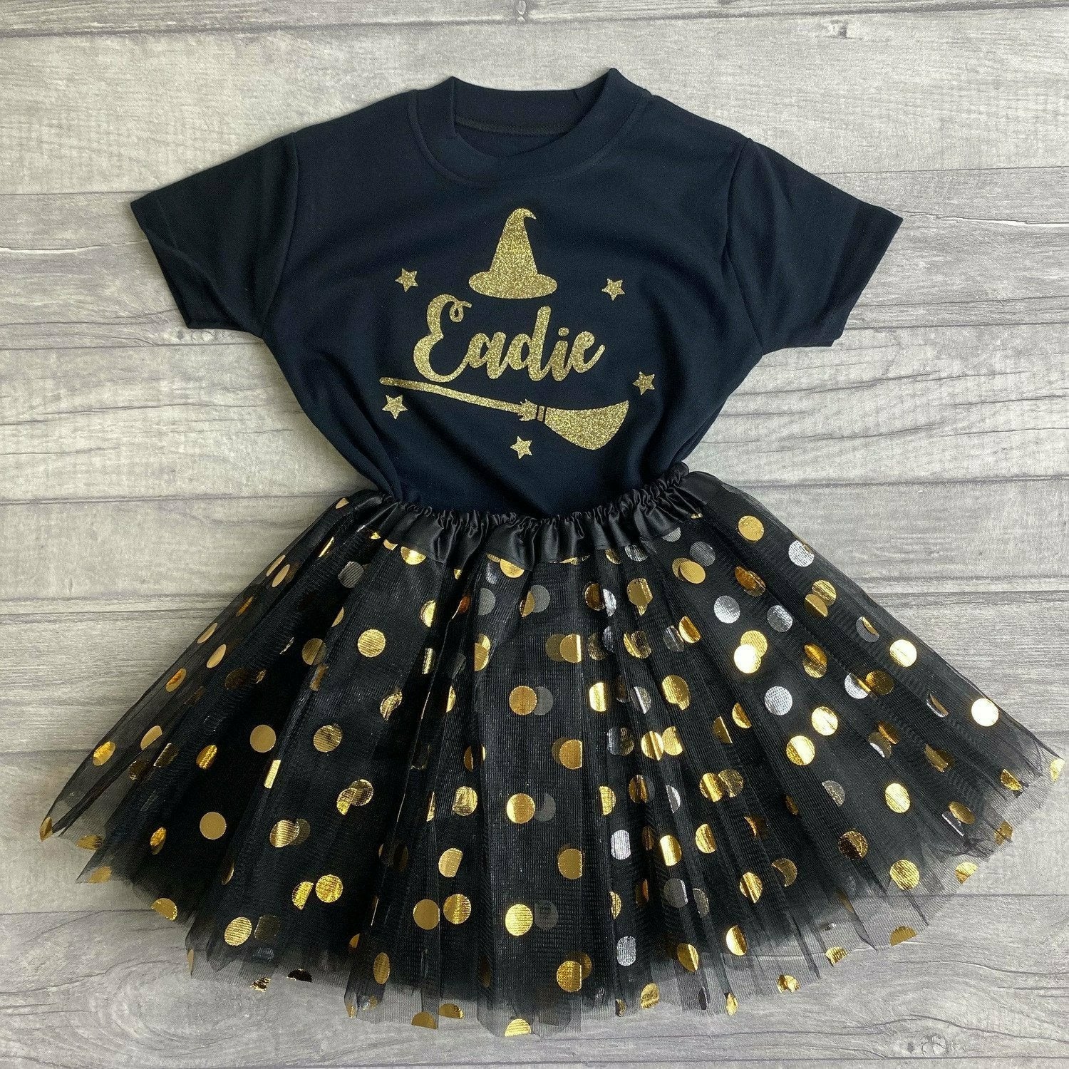 Black and gold tutu dress hotsell