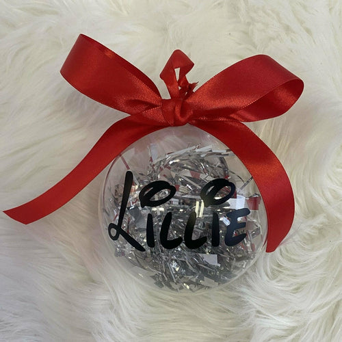 Personalised Disney Inspired Christmas Gift Bauble