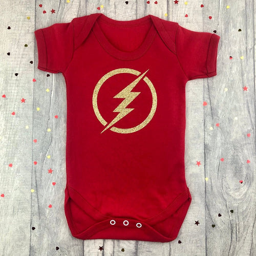 Flash Superhero Newborn Baby Red Bodysuit - Little Secrets Clothing