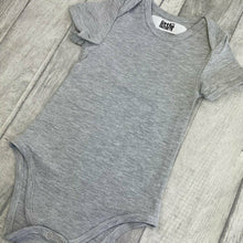 Load image into Gallery viewer, Plain Image Customisable Grey Short Sleeve Romper
