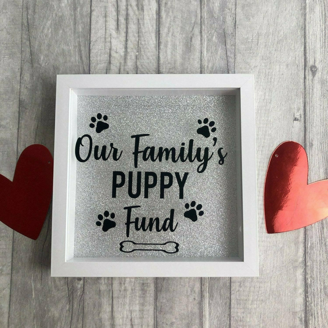 Personalised Family / Couple Puppy Dog Pet Saving Fund Money Box