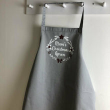 Load image into Gallery viewer, Personalised Mum&#39;s Christmas Apron Adult Baking Cooking, Mummy - Little Secrets Clothing
