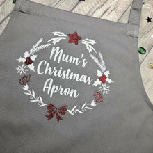 Load image into Gallery viewer, Personalised Mum&#39;s Christmas Apron Adult Baking Cooking, Mummy
