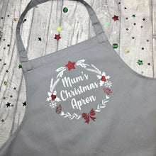Load image into Gallery viewer, Personalised Mum&#39;s Christmas Apron Adult Baking Cooking, Mummy
