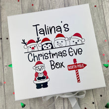 Load image into Gallery viewer, Personalised Childrens Christmas Eve Box, Father Christmas Design
