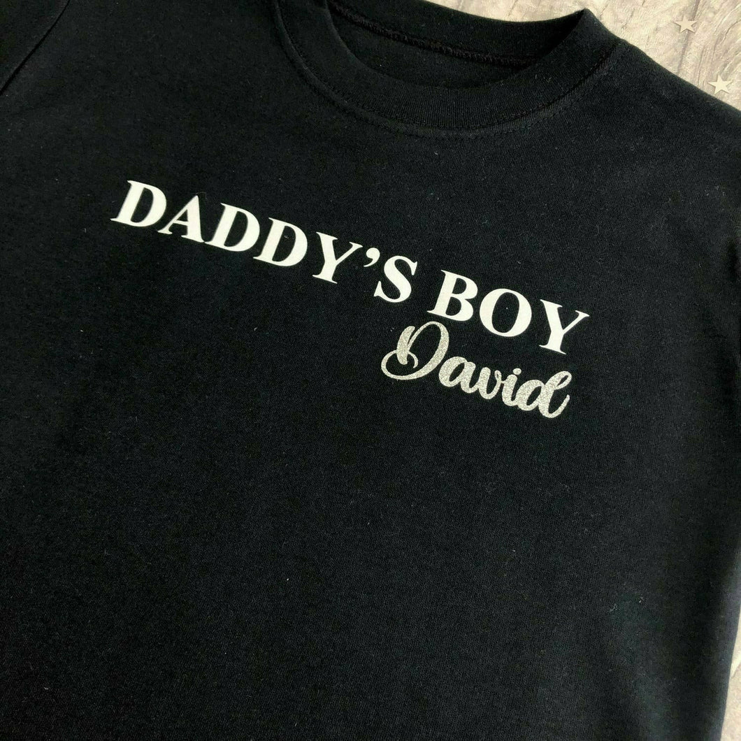 Personalised Daddy's Boy T-shirt, Father's Day Gift - Little Secrets Clothing
