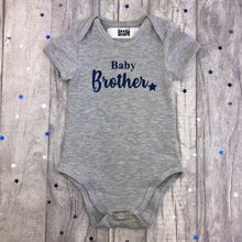 Load image into Gallery viewer, Baby Brother Star Baby Boy Short Sleeve Romper, New Born Outfit / Gift

