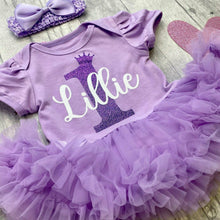 Load image into Gallery viewer, Personalised 1st Birthday Tutu Romper
