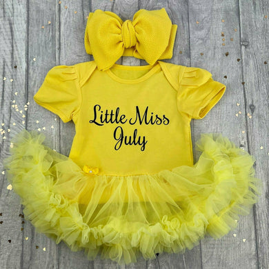Little Miss July Tutu Romper & Oversized Bow Headband - Little Secrets Clothing