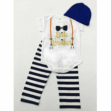 Load image into Gallery viewer, Little Brother Outfit includes Pants, Romper and Hat
