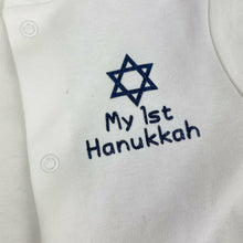 Load image into Gallery viewer, My 1st Hanukkah Sleepsuit, Baby&#39;s First Hanukkah
