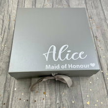 Load image into Gallery viewer, Personalised Bridesmaid Memory Keepsake Gift Box, Wedding Party
