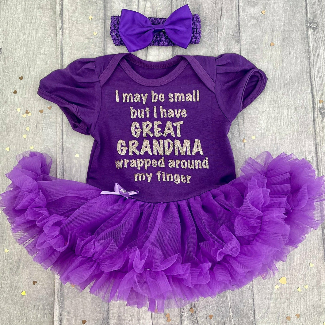 Funny Grandparent Personalised Baby Girl Tutu Romper