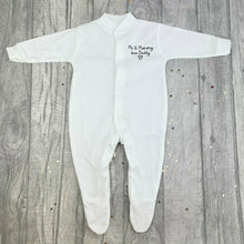 Load image into Gallery viewer, Me &amp; Mummy Love Daddy Newborn Baby Sleepsuit - Little Secrets Clothing
