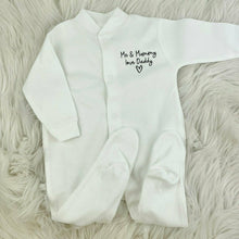 Load image into Gallery viewer, Me &amp; Mummy Love Daddy Newborn Baby Sleepsuit - Little Secrets Clothing
