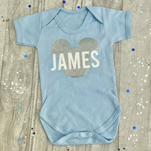 Load image into Gallery viewer, Personalised Disney Mickey Mouse Baby Short Sleeve Romper
