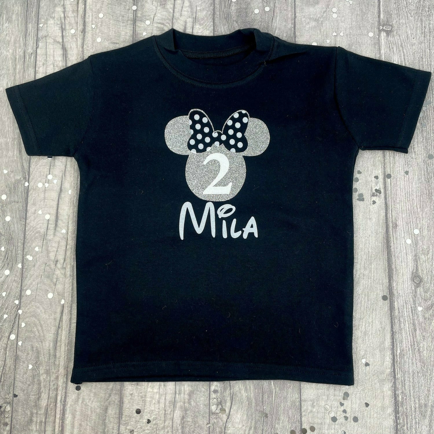 Personalised Minnie Mouse Birthday T Shirt Little Secrets Clothing