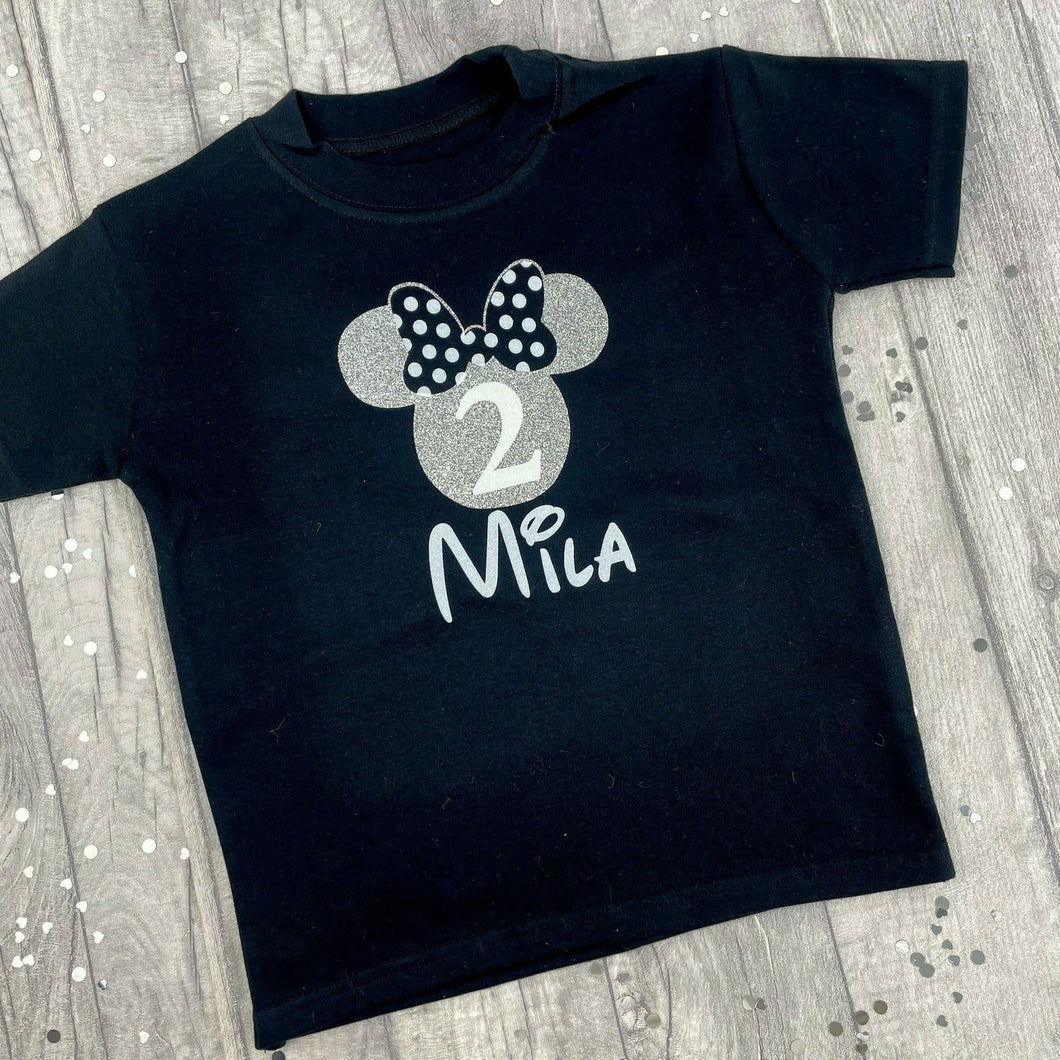Birthday Girls Personalised Minnie Mouse Outfit Set