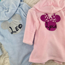 Load image into Gallery viewer, Baby Boy Dressing Gown, Personalised Disney Mickey Mouse Robe
