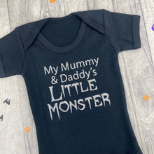 Load image into Gallery viewer, Halloween Mummy &amp; Daddy&#39;s Little Monster Baby Boy Romper
