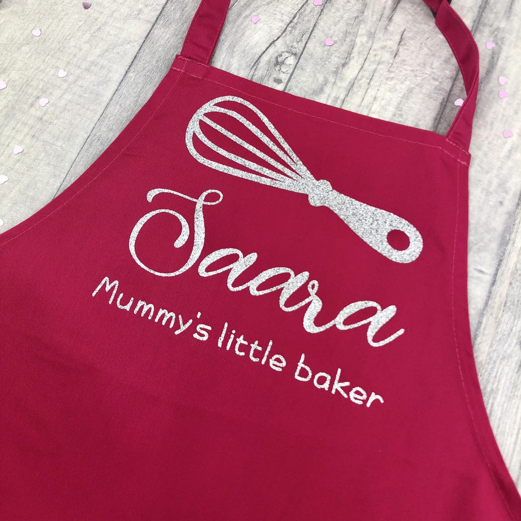 Personalised Mummy's Little Baker Kids Baking Cooking Apron - Little Secrets Clothing
