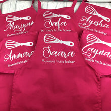 Load image into Gallery viewer, Personalised Mummy&#39;s Little Baker Kids Baking Cooking Apron - Little Secrets Clothing

