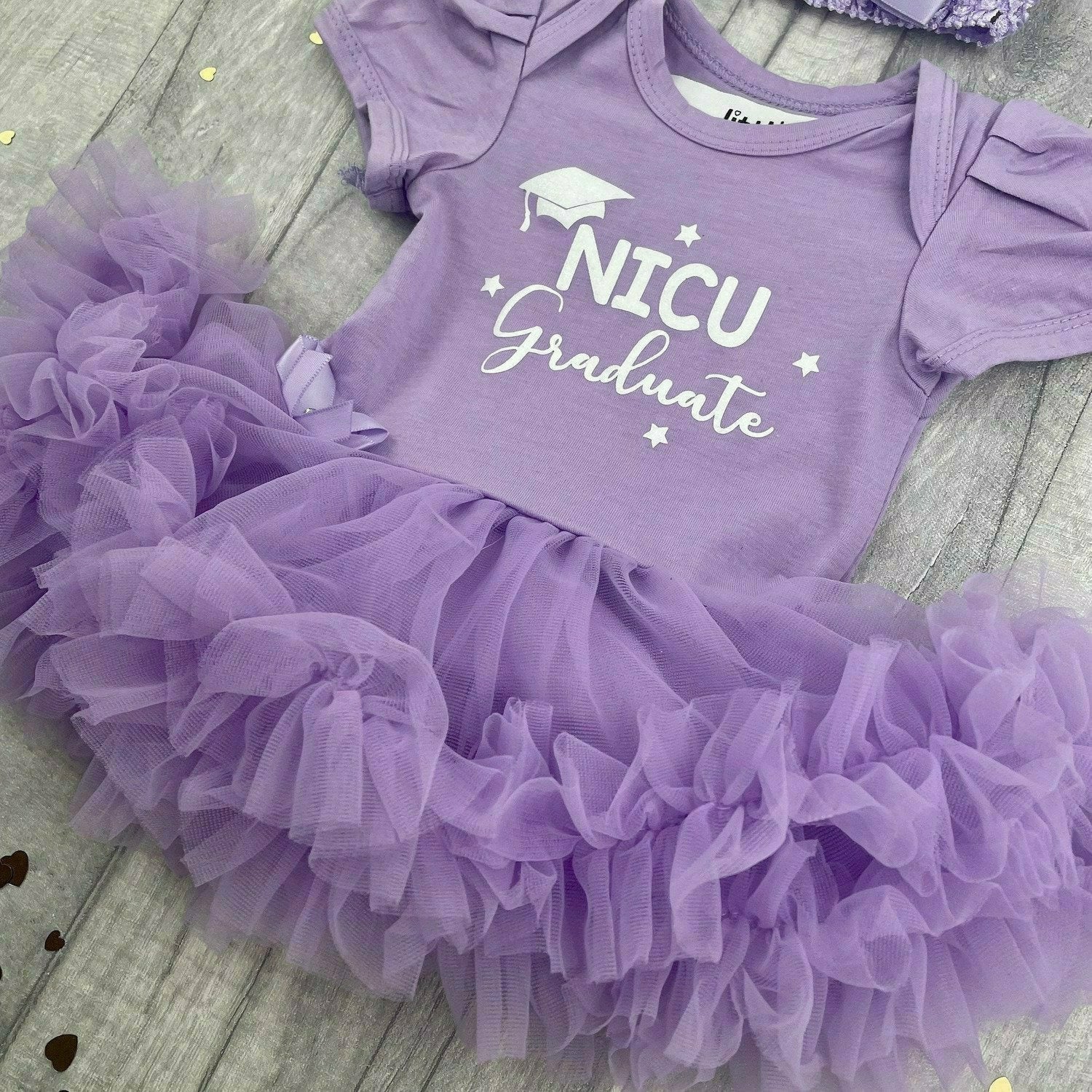 NICU Graduate Premature Tiny Baby Tutu Romper