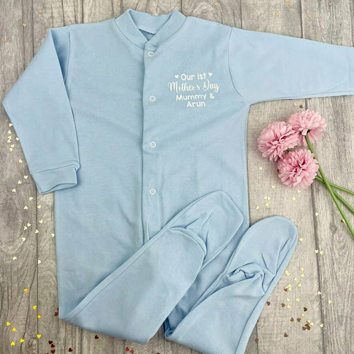 Personalised Our 1st Mother's Day Sleepsuit